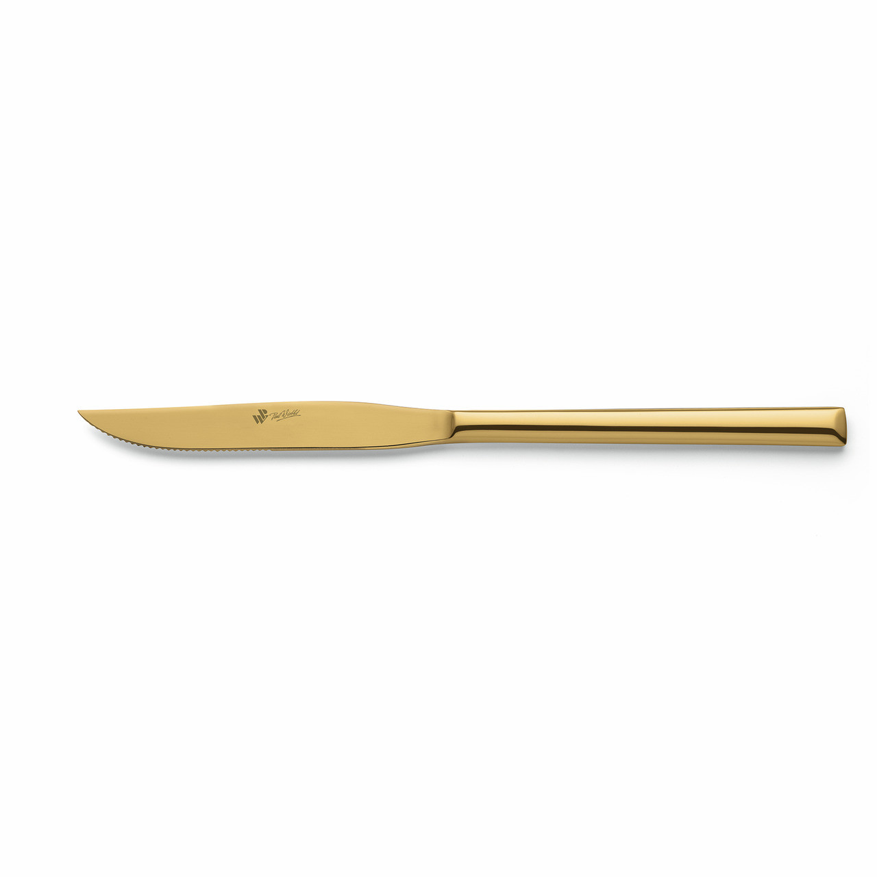 Metropole, Steakmesser Vollheft 232 mm PVD gold